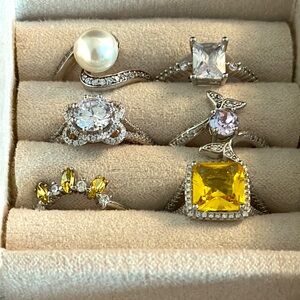 6-Piece Ring Set – Fragrance Jewels & Charmed Aroma